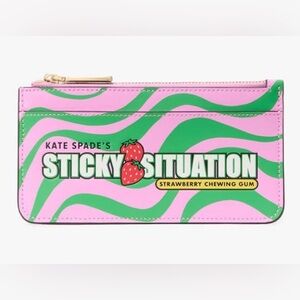 Kate Spade Bubble Gum Large Slim Cardholder Wallet ~ NWT